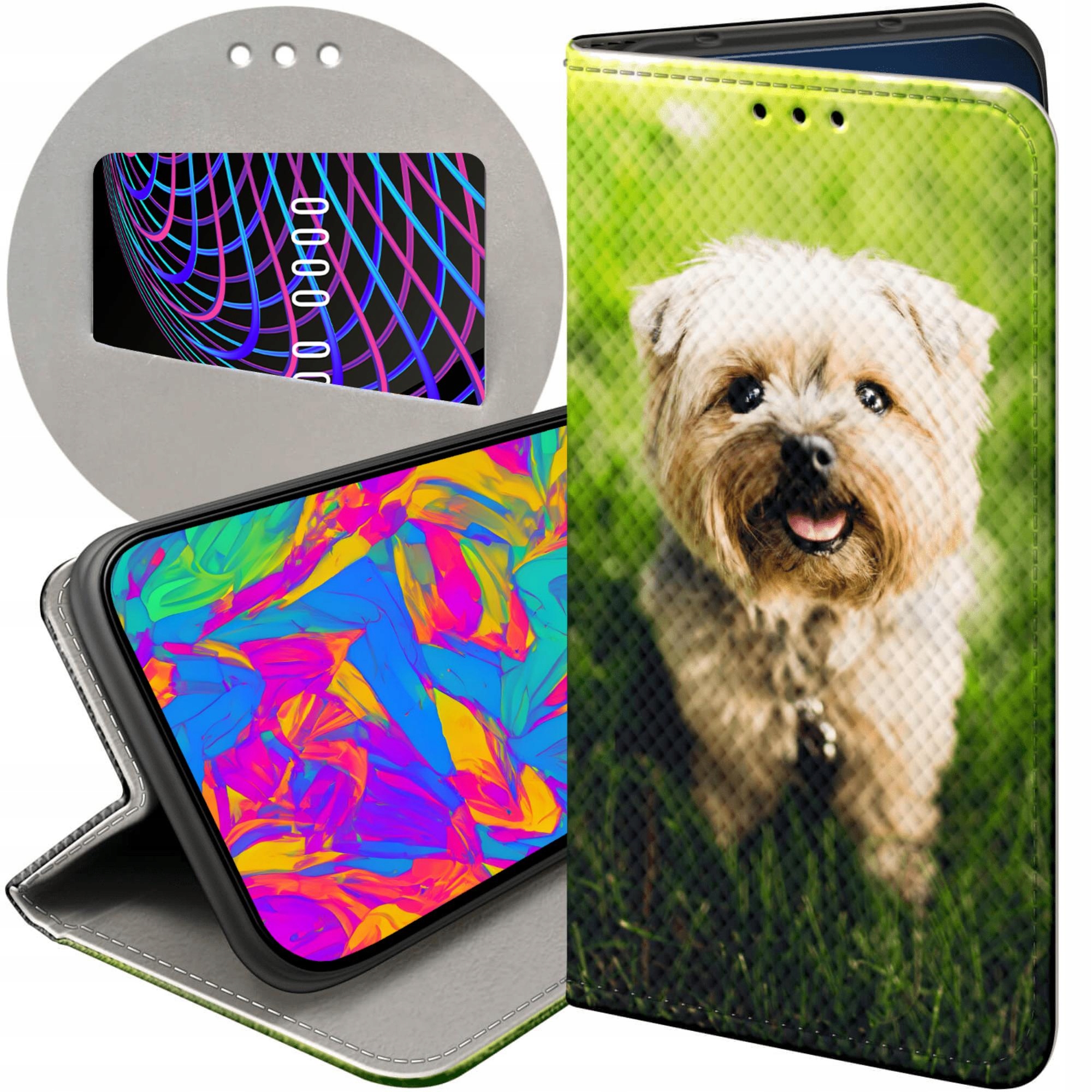 Etui Z Klapką Do Xiaomi Redmi Note 12 Pro Plus Pieski Psiaki Dogs