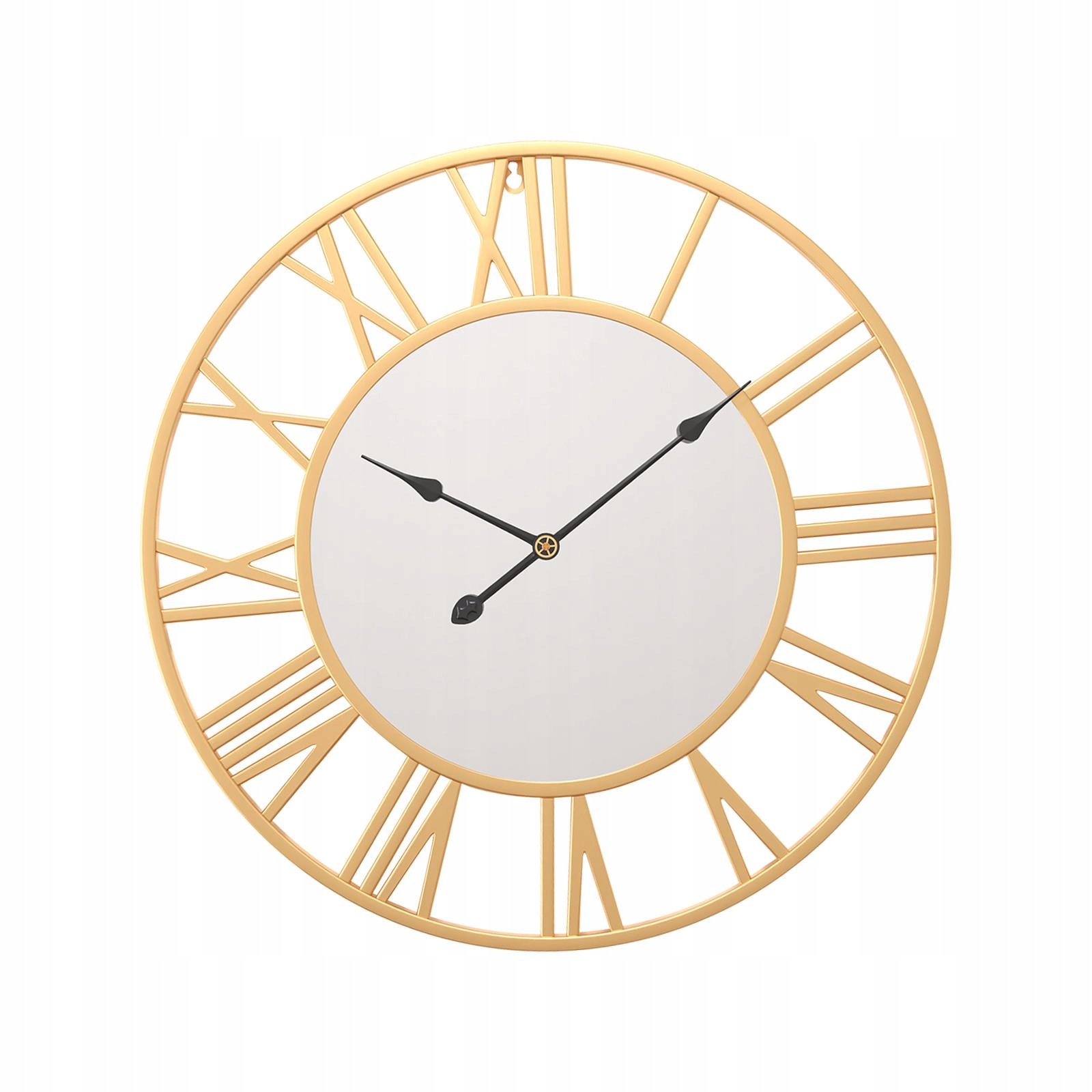 Cichy zegar wiszący 12H Wyświetlacz Bateria Złota Marka inna
