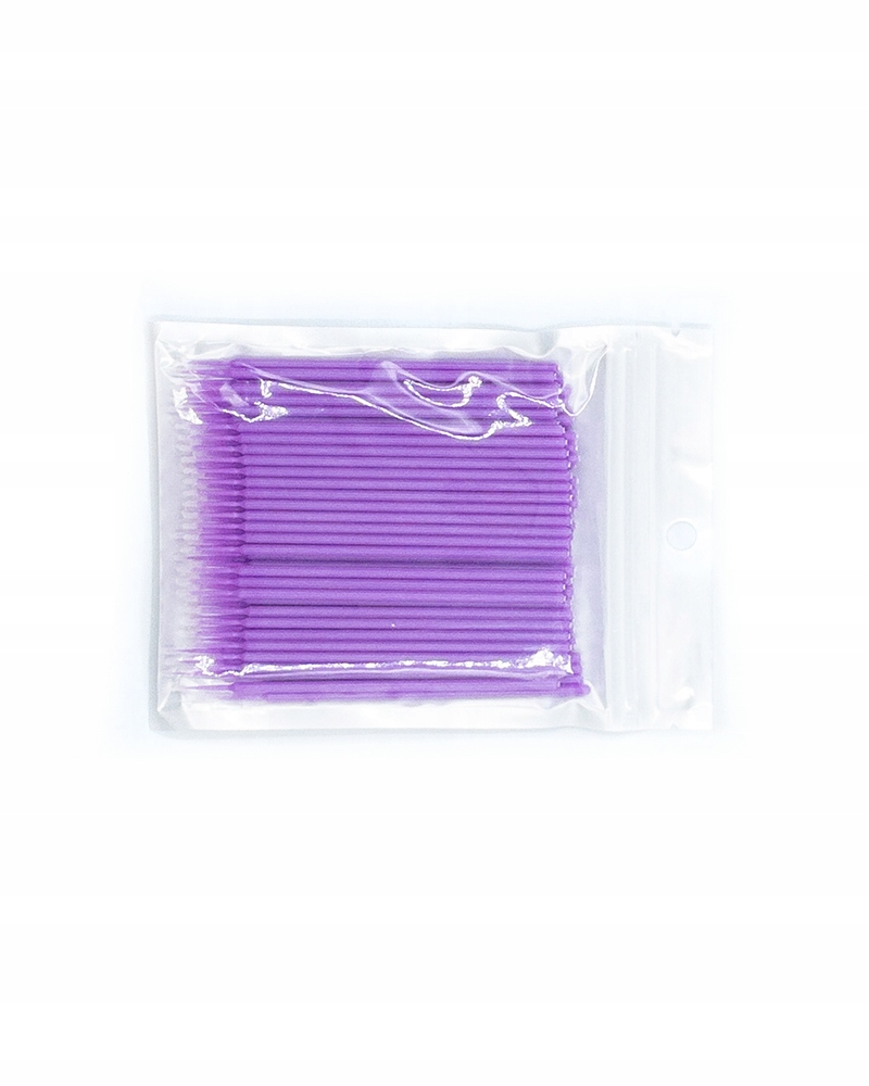 

Aplikatory Bezwłókienkowe 100 Szt. Microbrush Fiol