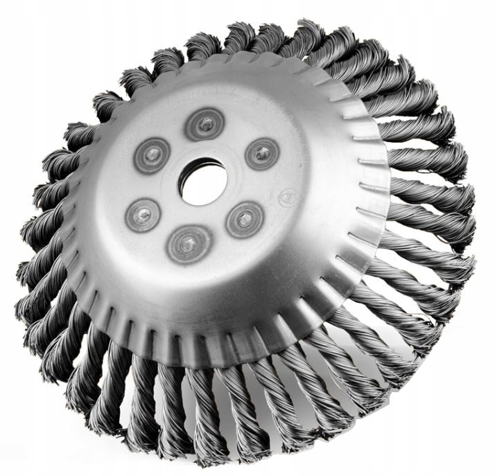 ДРОТЯНА ЩІТКА ДЛЯ КОСИ БУР'ЯНІВ МОХУ 20 ММ 200 ММ