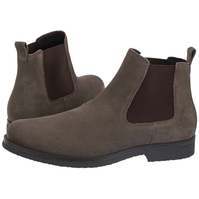 Boty Geox Uomo Claudio A Suede Dove Grey U2658A Hnědé