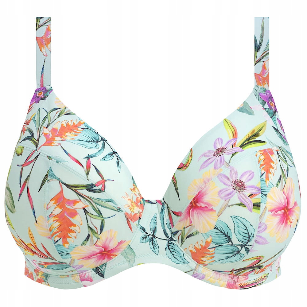 Elomi Sunshine Cove aqua bikini s hlubokým výstřihem 80F 36E