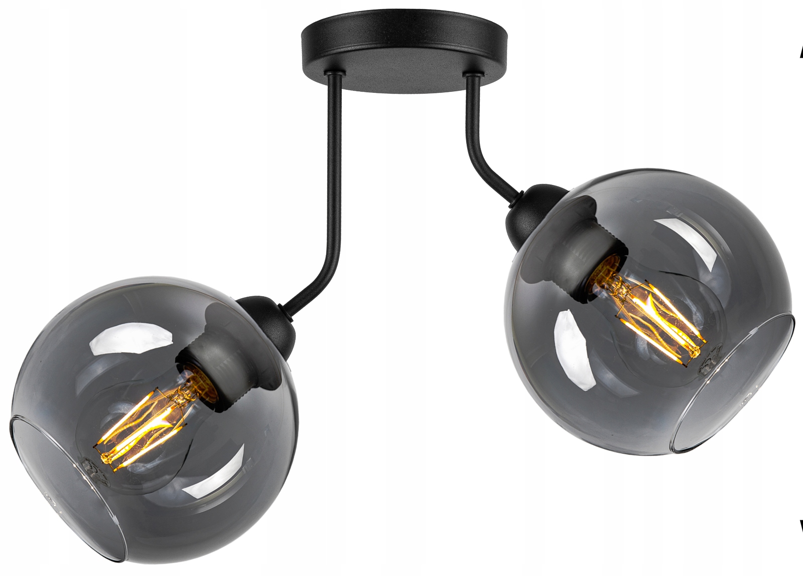 

Szklana Lampa Wisząca Sufitowa Żyrandol Kule Led