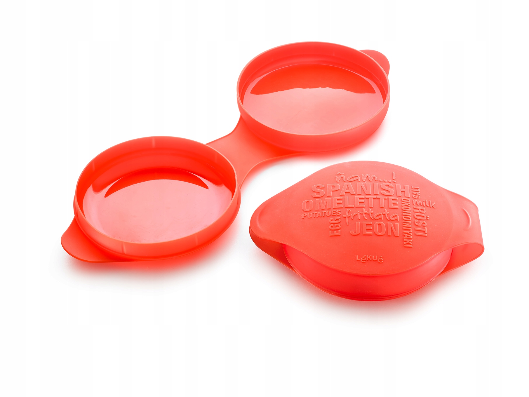 Silikonová forma na přípravu španělské omelety, červená