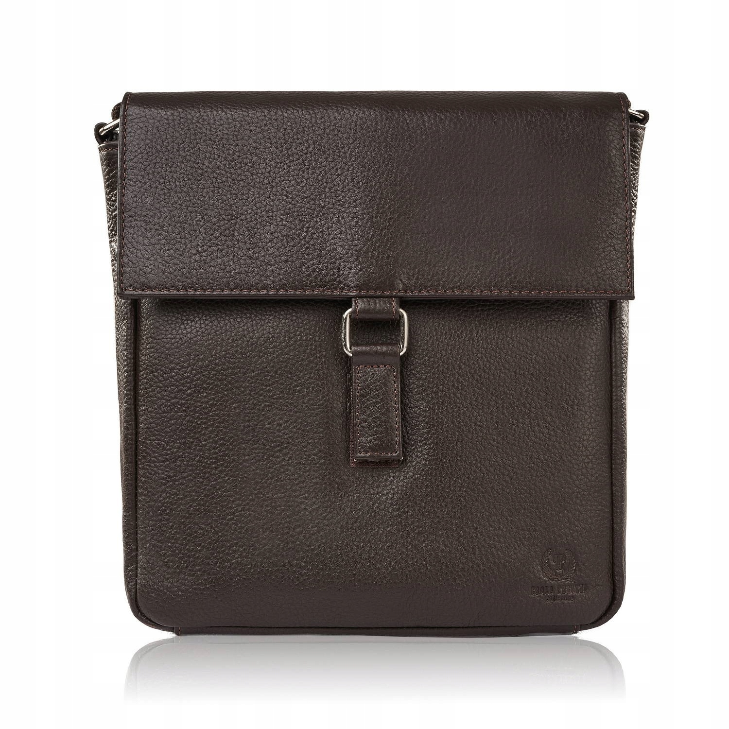 Kabelka Přes Rameno dámská kožená malá kabelka hnědá Paolo Peruzzi