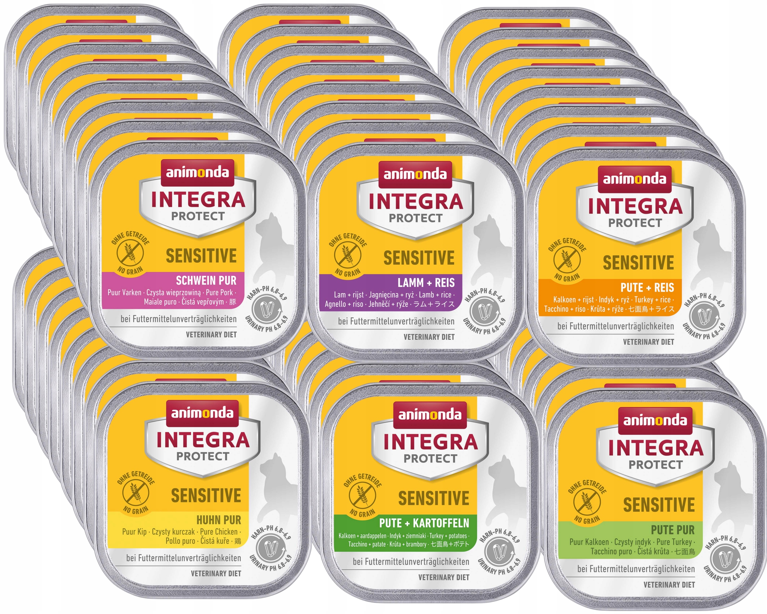 Animonda Integra Sensitive (potravinová přecitlivělost) 48x100 g mix chutí