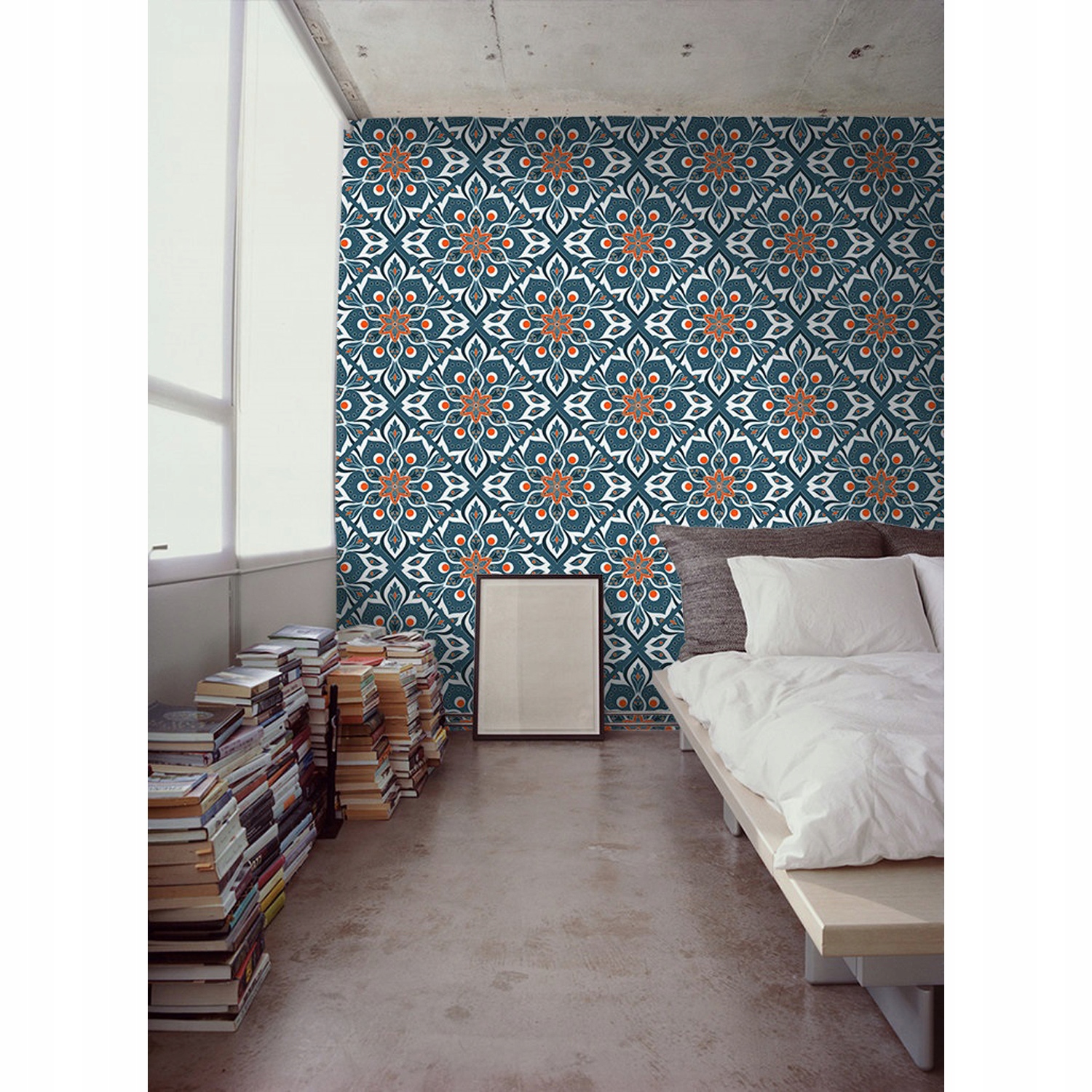 

Fototapeta Mandala pomarańczowo-niebieska 208x146