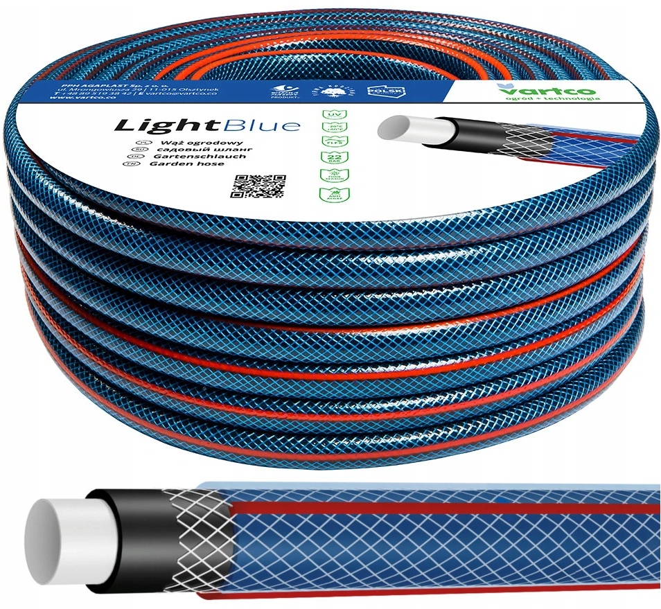 Hadice 4-VRSTVÁ 22BAR 1/2" Palce 50 M Vartco Polský Light