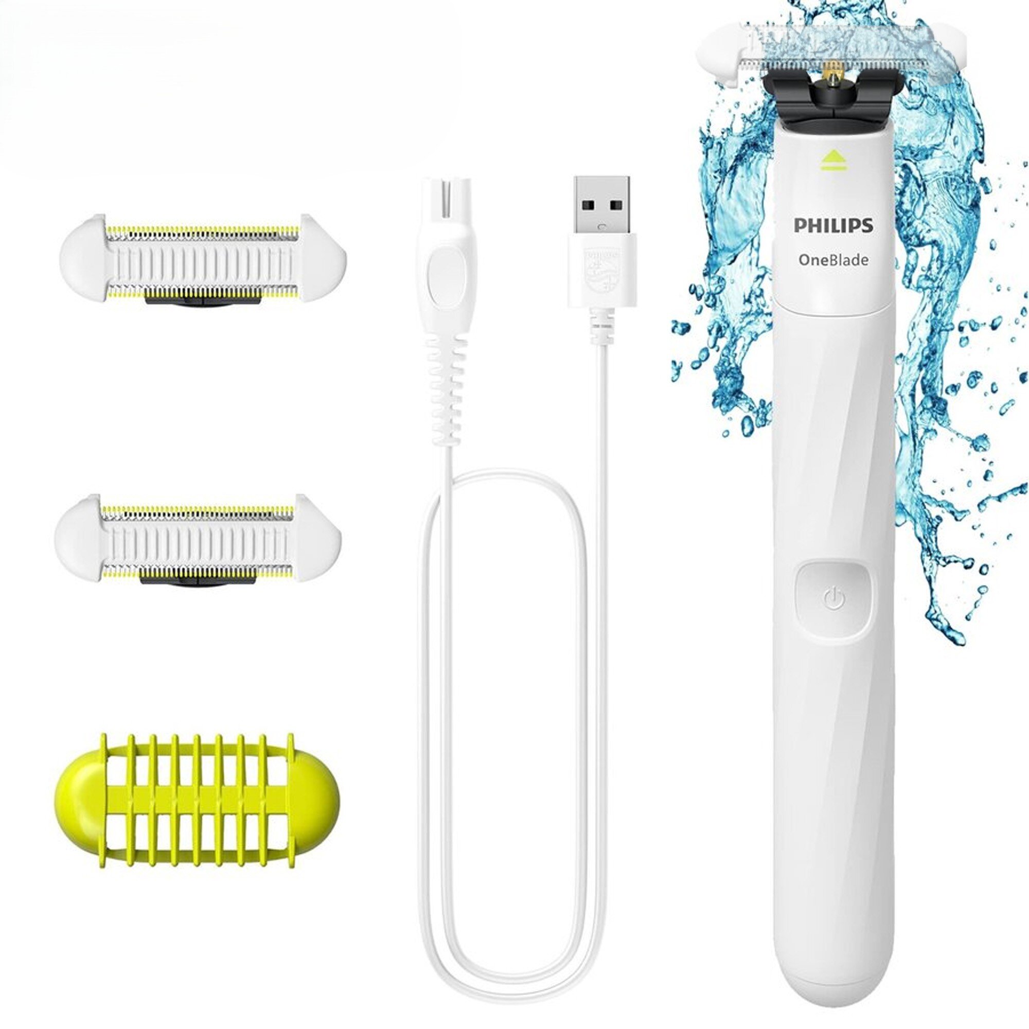 Trymer Philips OneBlade Intimate QP1924-30, w zestawie 2 Ostrza