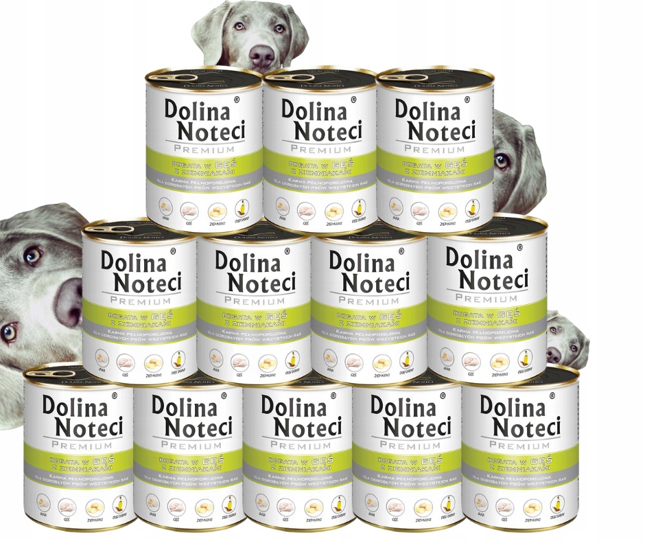 Levně Krmivo pro psy Dolina Noteci Husa s bramborami, sada 12 x 800 g