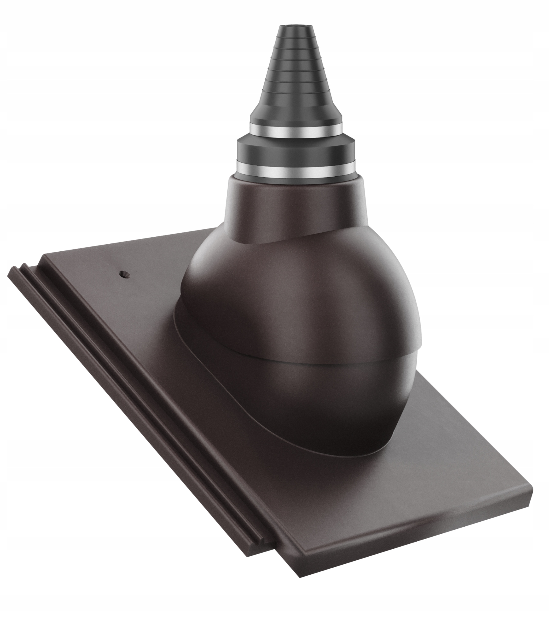 Anténní přechod na střešní krytinu Nelskamp Planum Hluboký Bronz