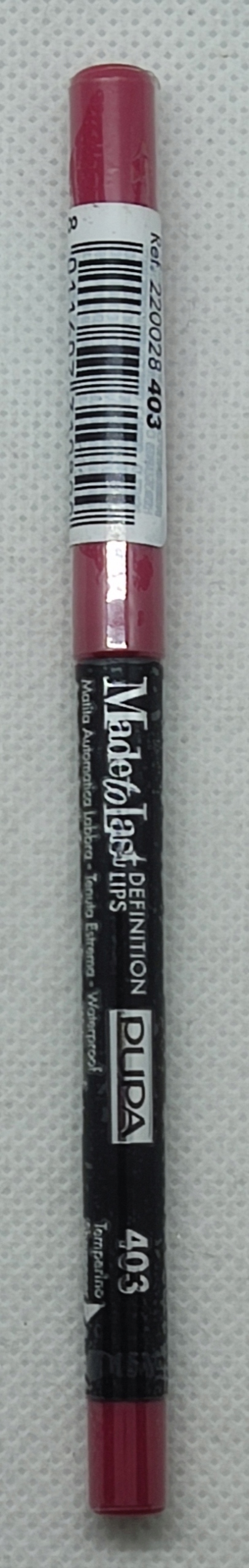 PUPA MADE TO LAST DEFINITION LIPS PENCIL 403 EAN (GTIN) 8011607310890