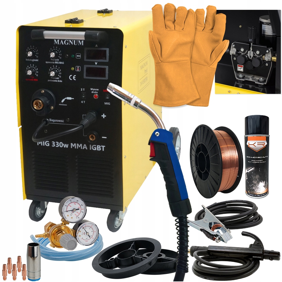 Migomat Magnum MIG 400V 2w1 MMA IGBT zestaw MAG