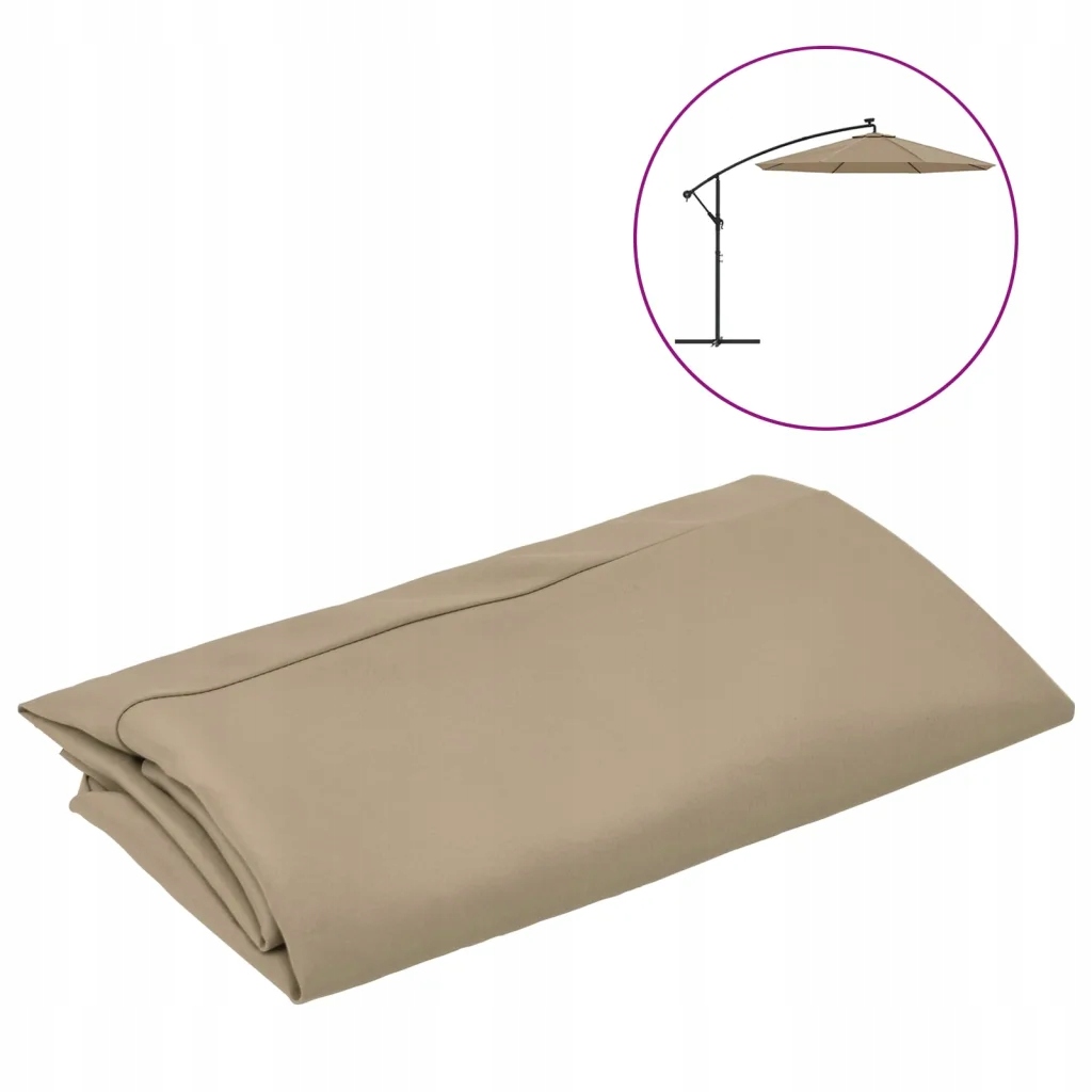 Kryt zahradního slunečníku Uv 350 cm Taupe