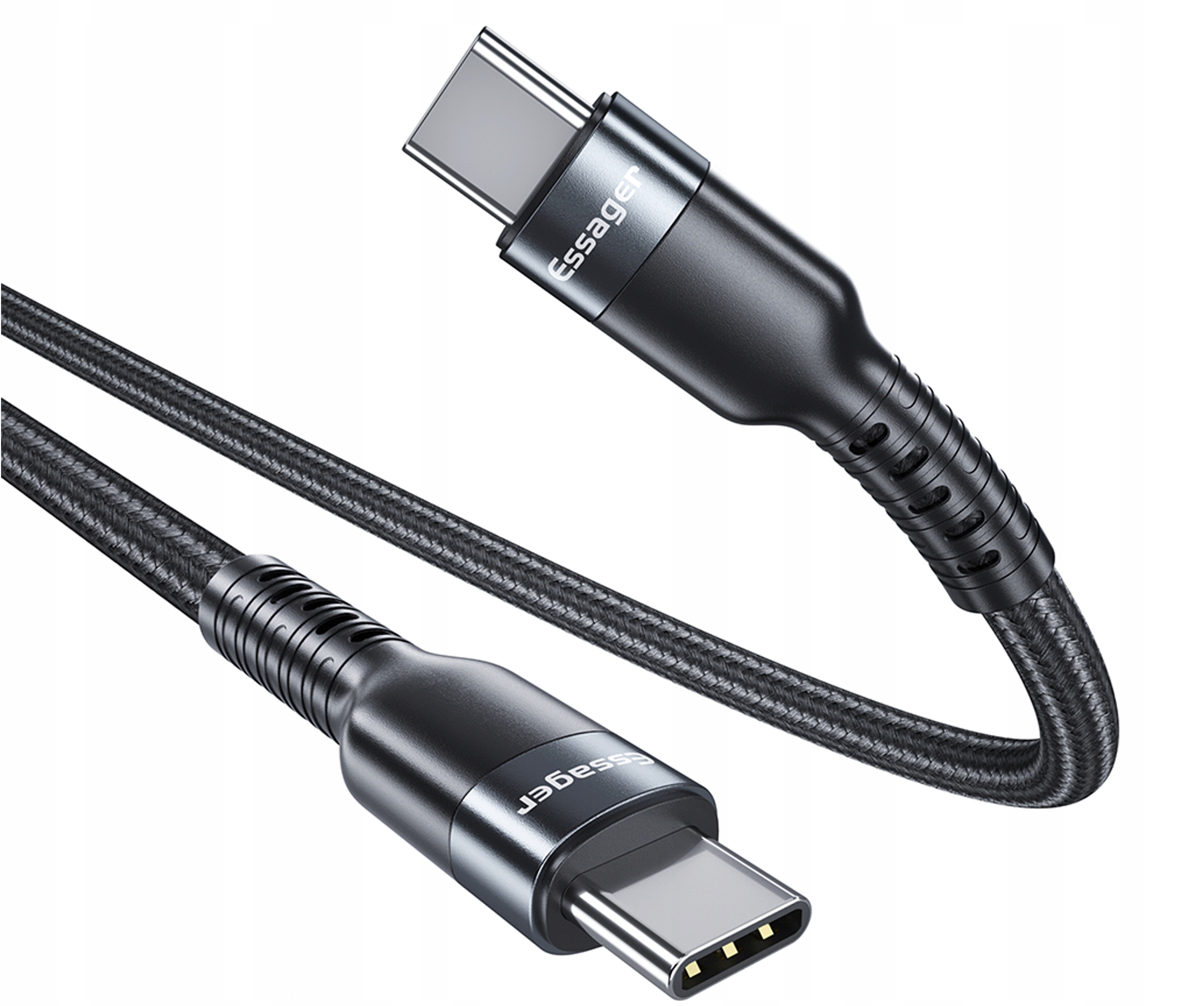 MAG-Kabel - USB KFZ QC3 Ladeadapter + USB C auf A Kabel, 1m Ausg