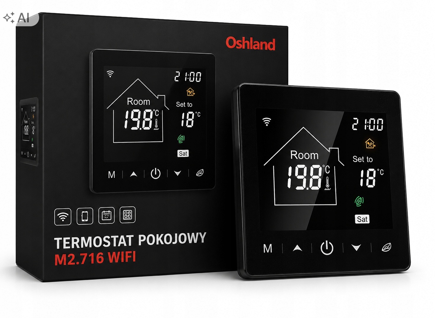 Pokojový Termostat LCD Panel 16A Wifi Smart Life