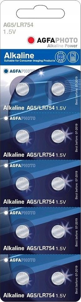 bateria Agfa AG5 LR754 10 szt