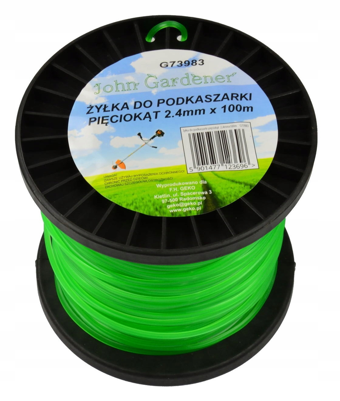 

Żyłka Tnąca Do Kosy 2,4mm x 100m Gwiazdka