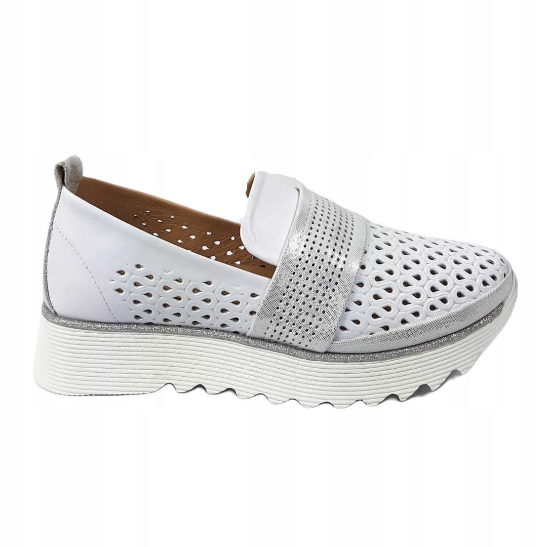 Dámské polobotky Boccato 125.108.04-93 Bílé 39, Bílá