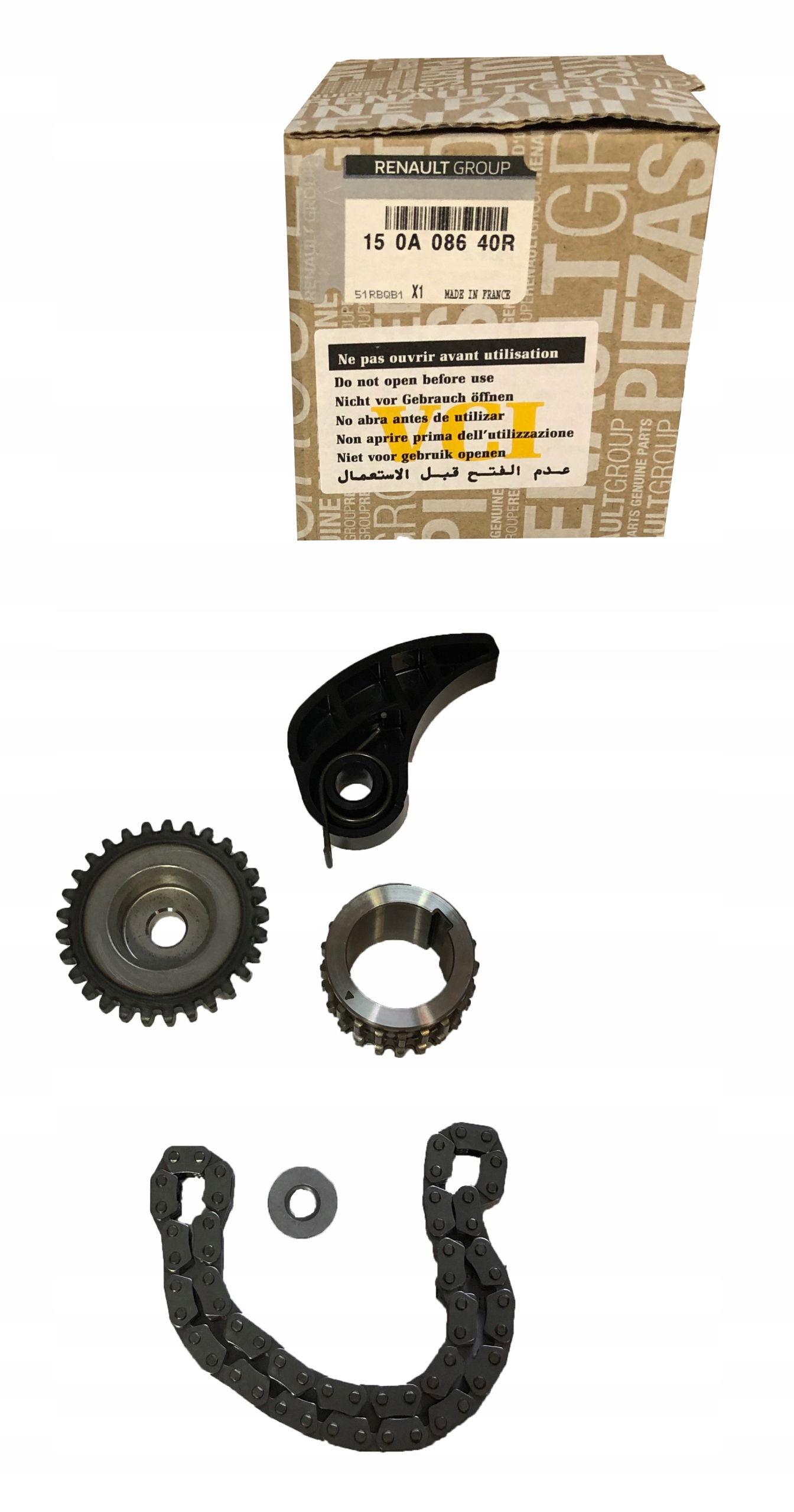 KOMPLET ROZRZĄDU 1.4 TCe KOŁO MEGANE III SCENIC Numer katalogowy części 130255H60B