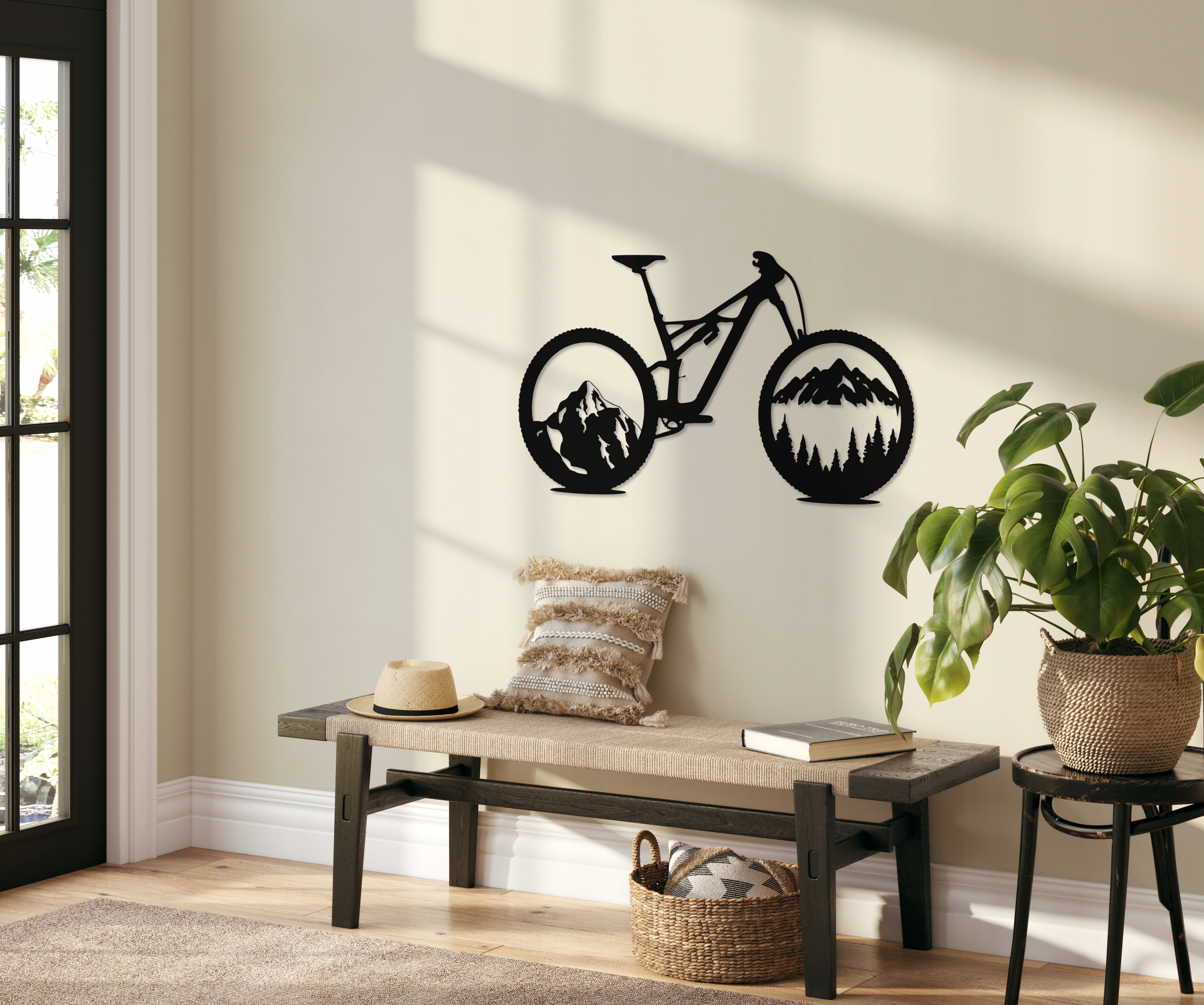 OBRAZ AŻUROWY DEKORACJA ŚCIENNA XXL PANEL ŚCIENNY OBRAZY DO SALONU ROWER Format poziomy