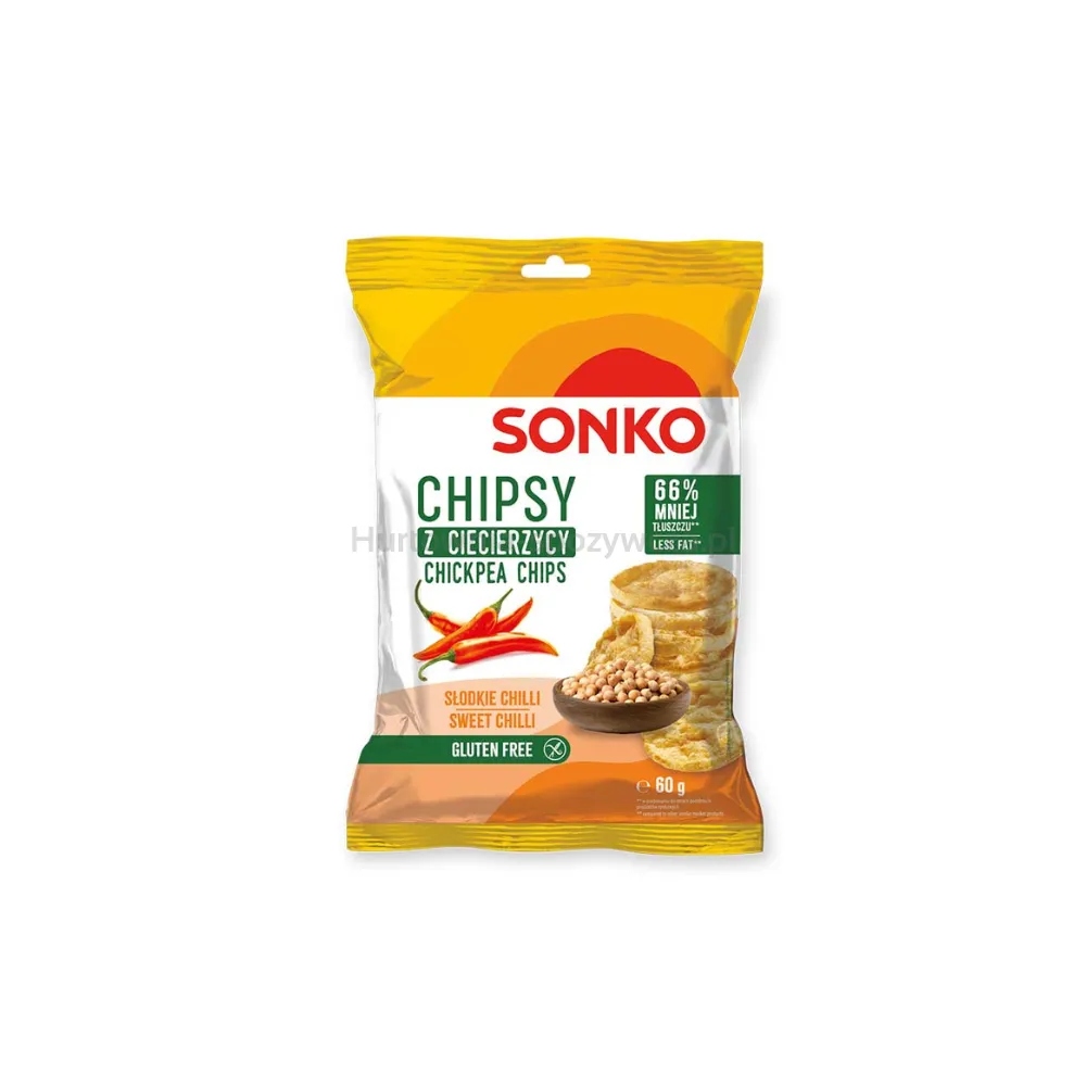 Sonko Chipsy z cizrny s příchutí sladkého chilli 60 g