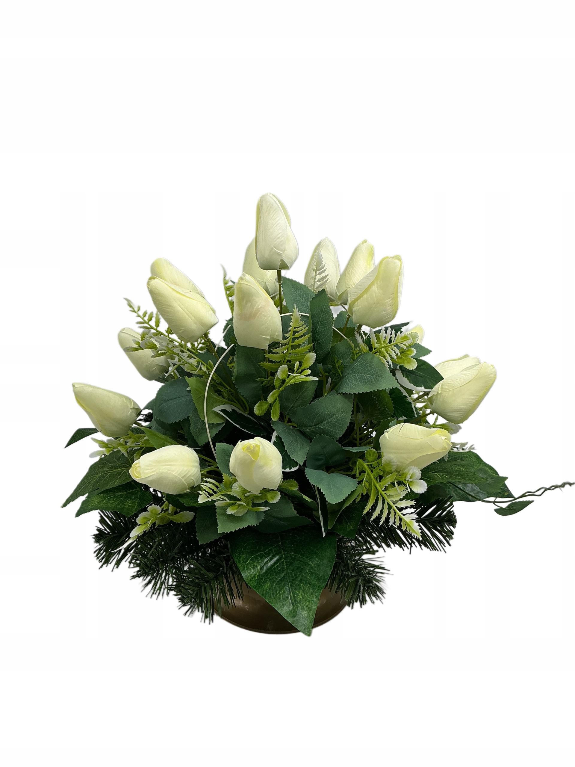 Dekorace na hrob tulipány kolem Velikonoce