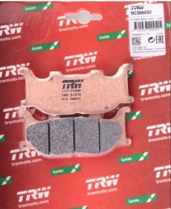 MCB666SV - КОЛОДКИ ШИНКИ ПЕРЕДНІ TRW LUCAS YAMAHA FZ6 FAZER 04-08
