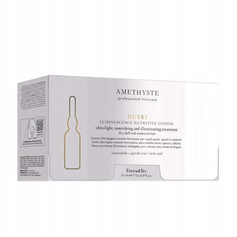Amethyste Nutri rozjasňující krém pro suché a oslabené vlasy 12 x 8 m