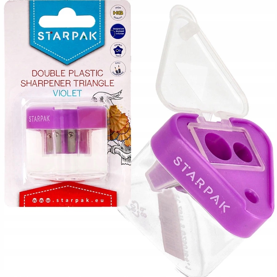 

Starpak Temperówka Podwójna Z Pojemnikiem Fiolet