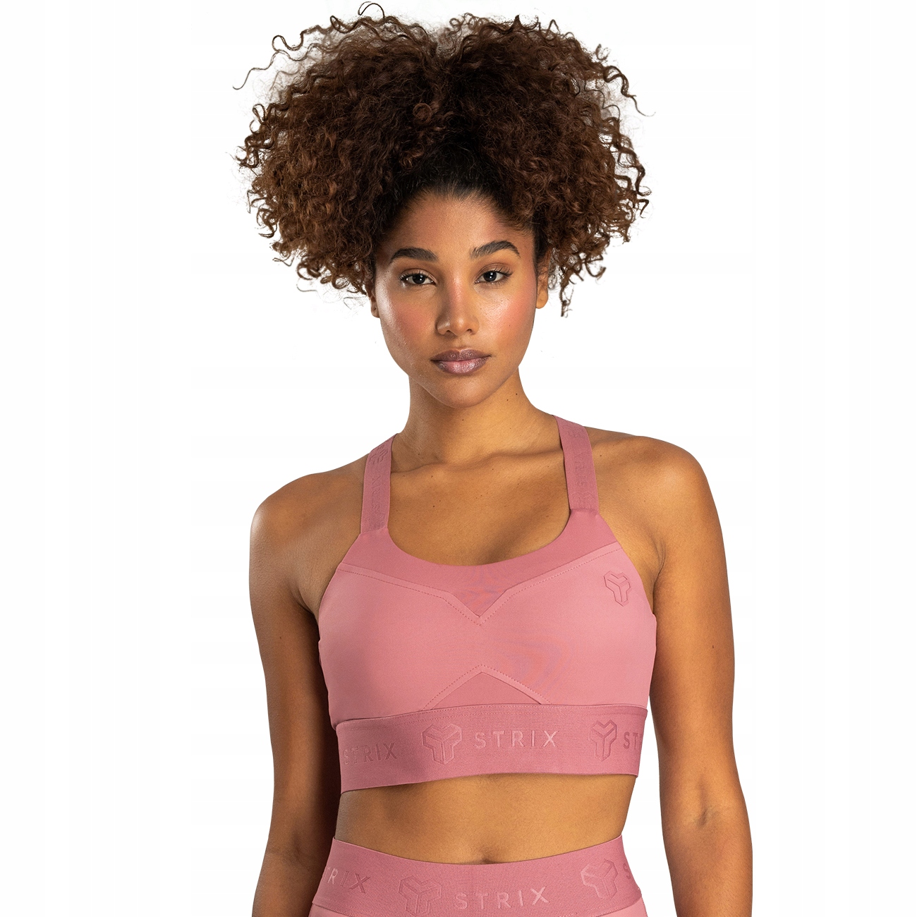 Biustonosz Stanik Sportowy Fitness Różowy Strix S