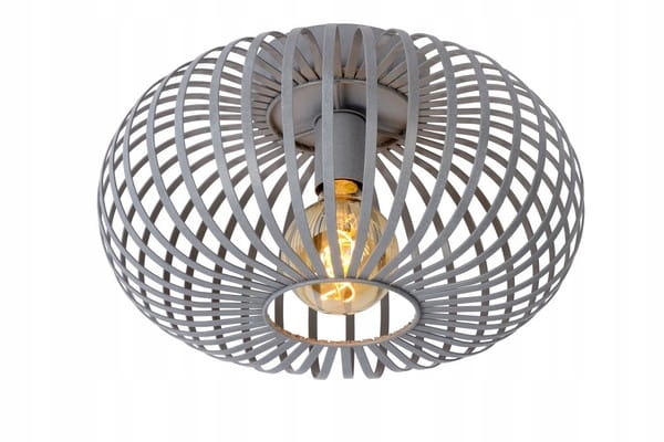 Lucide Stropná lampa Manuela E27 60W Šedá Kovová Moderná