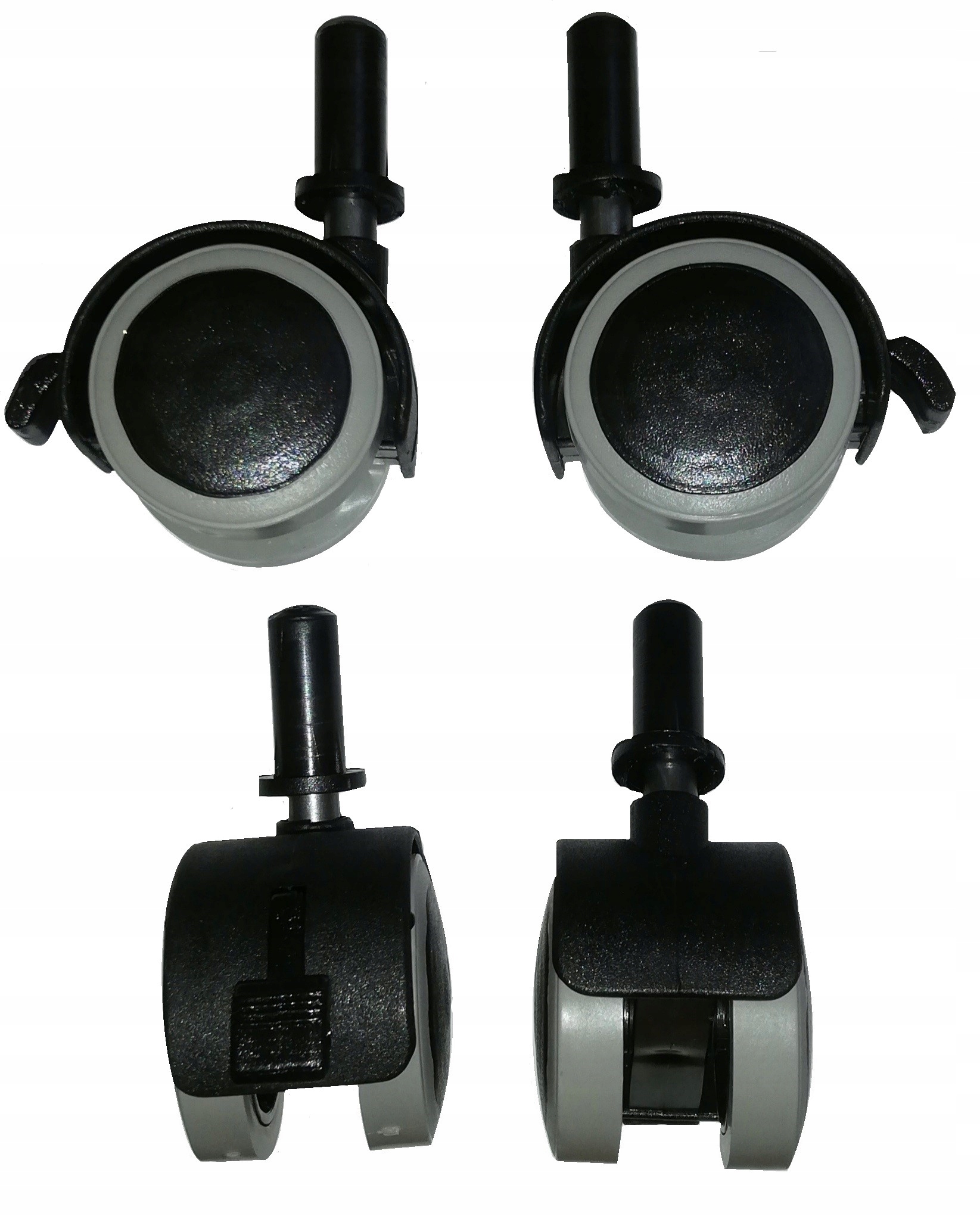 

1szt Kółka Do Łóżeczka Kołyski Hamulec podgumowane