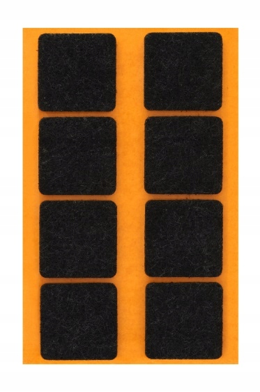 BASIC 5 mm PODKŁADKI FILCOWE czarne 34x34 mm meble