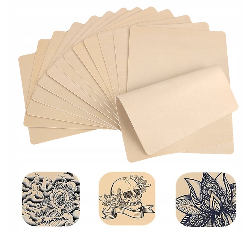 10x SZTUCZNA SKÓRA NAUKI TATUAŻU DWUSTRONNA SKÓRKA