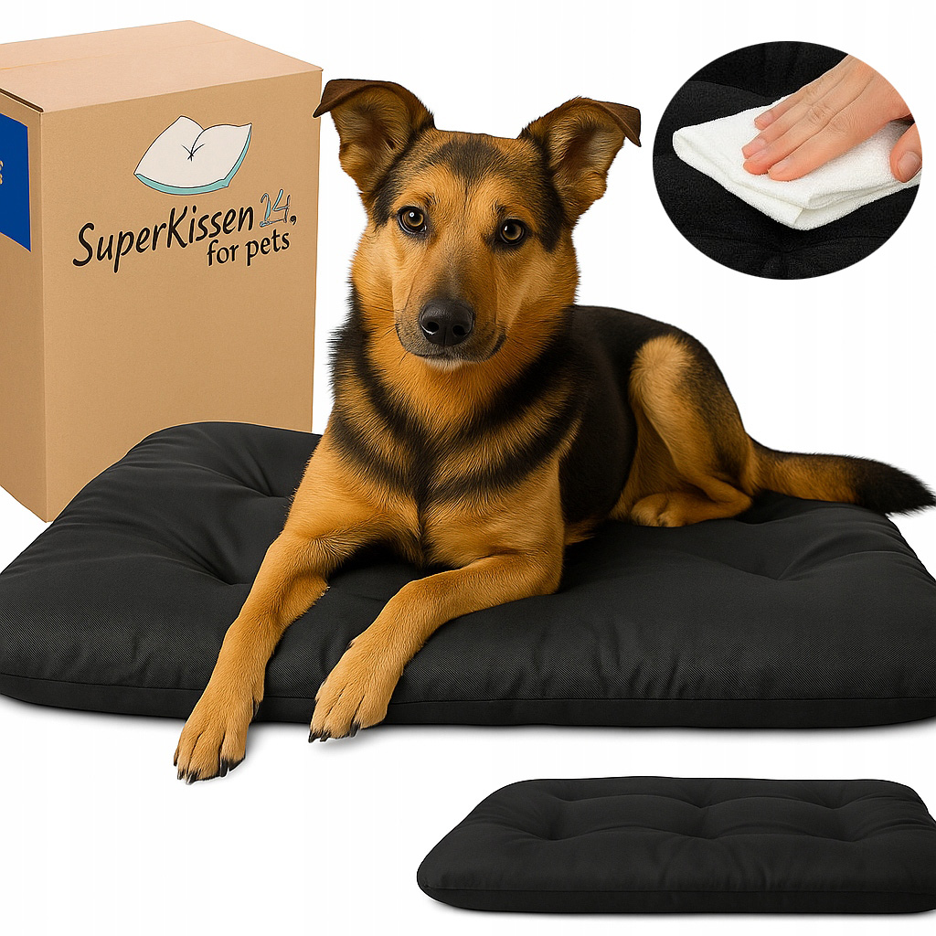 Levně Pelíšek pro psa kočku potah kotec 100x70 vodotěsná Černá