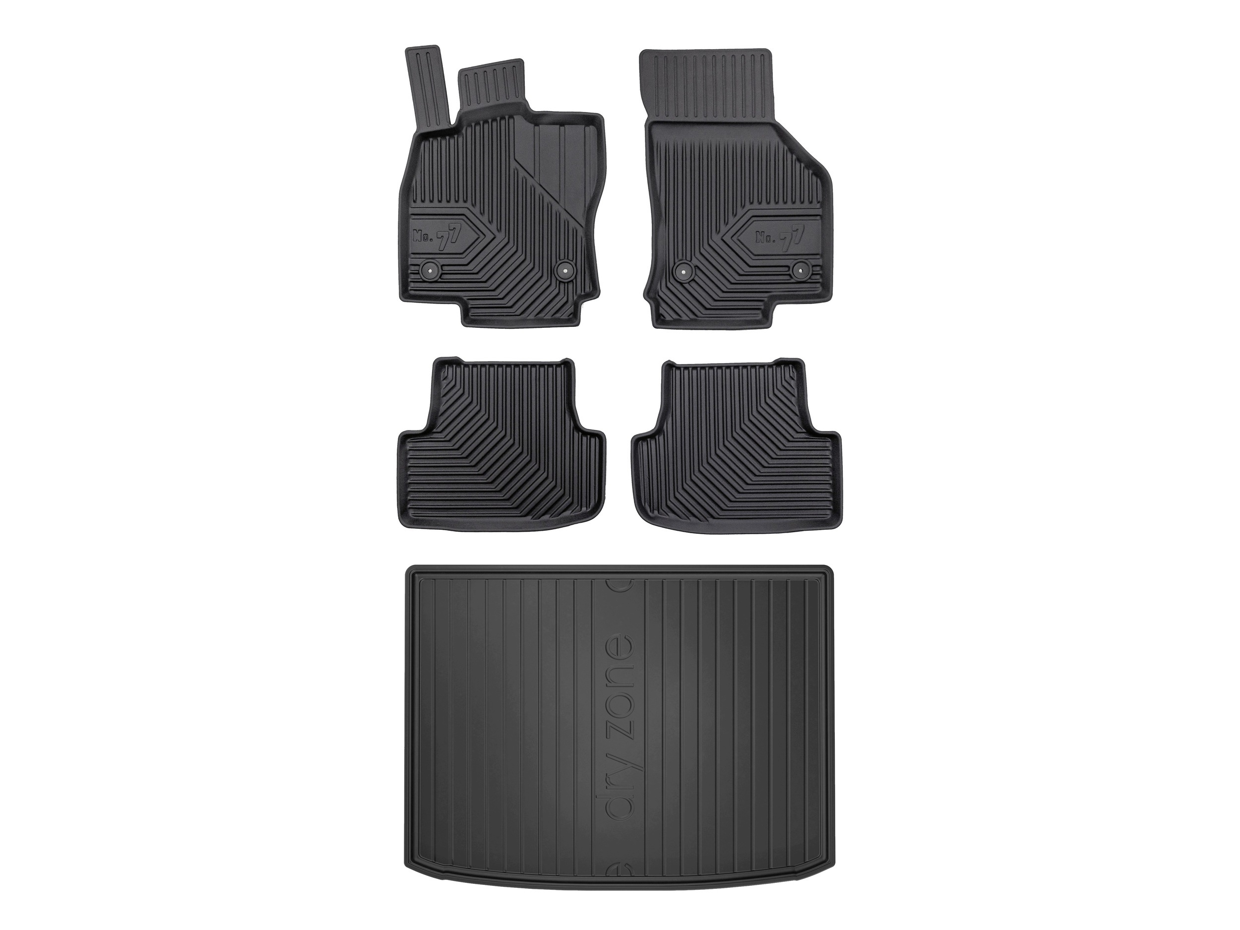 3D koberčeky rohož DryZone pre: Audi A3 8Y 2020- hatchback 5 kusov