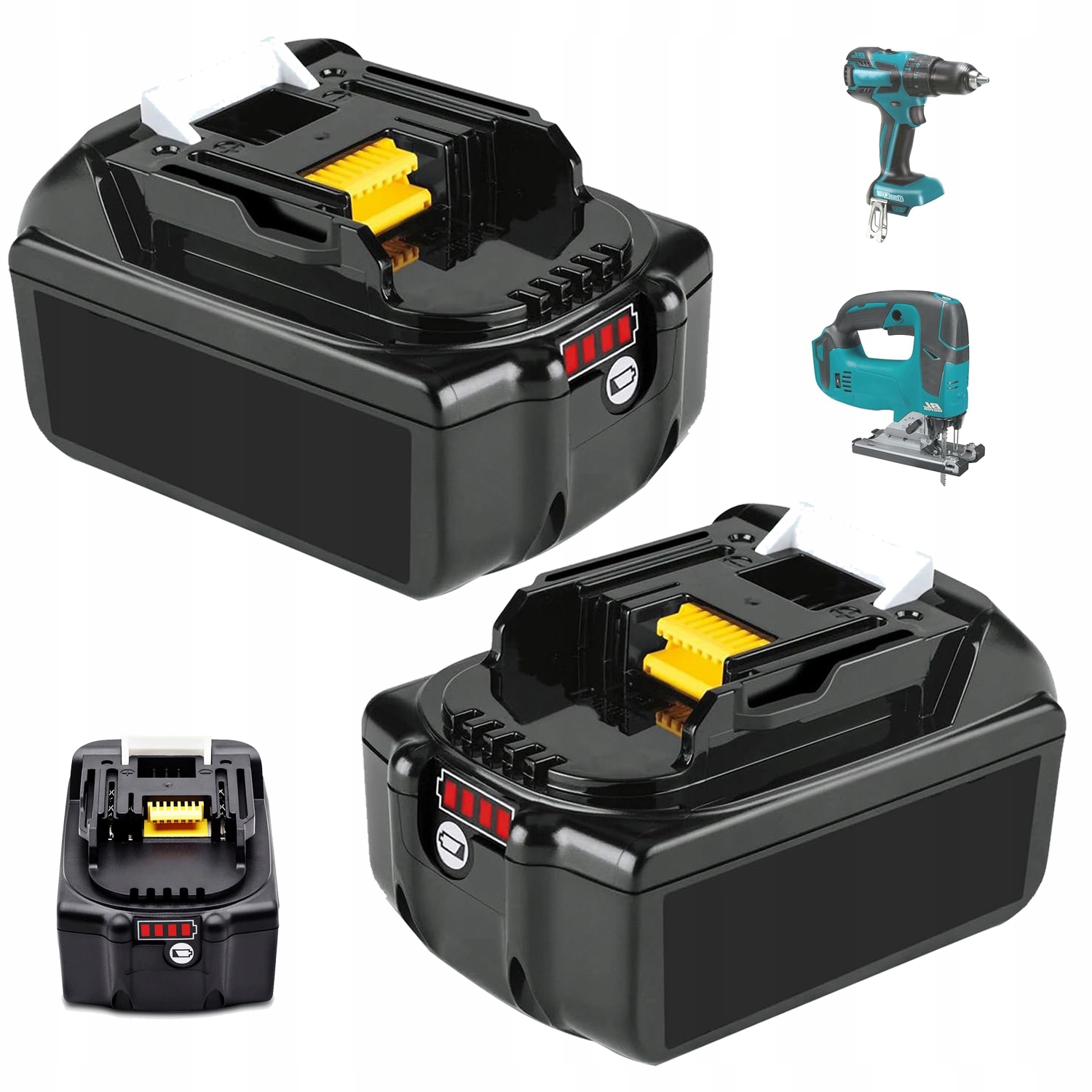 Baterie Li-ion 18V 5AH 2 Ks Pro Makit Akumulátor BL1830 BL1840 BL1855