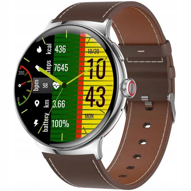 Chytré Hodinky Dámský Hagen HB10.111.333, hnědý řemínek