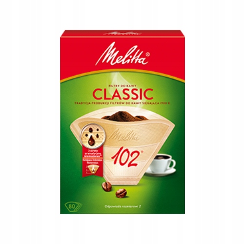 

Papierowe filtry do kawy Melitta Classic 102 80szt
