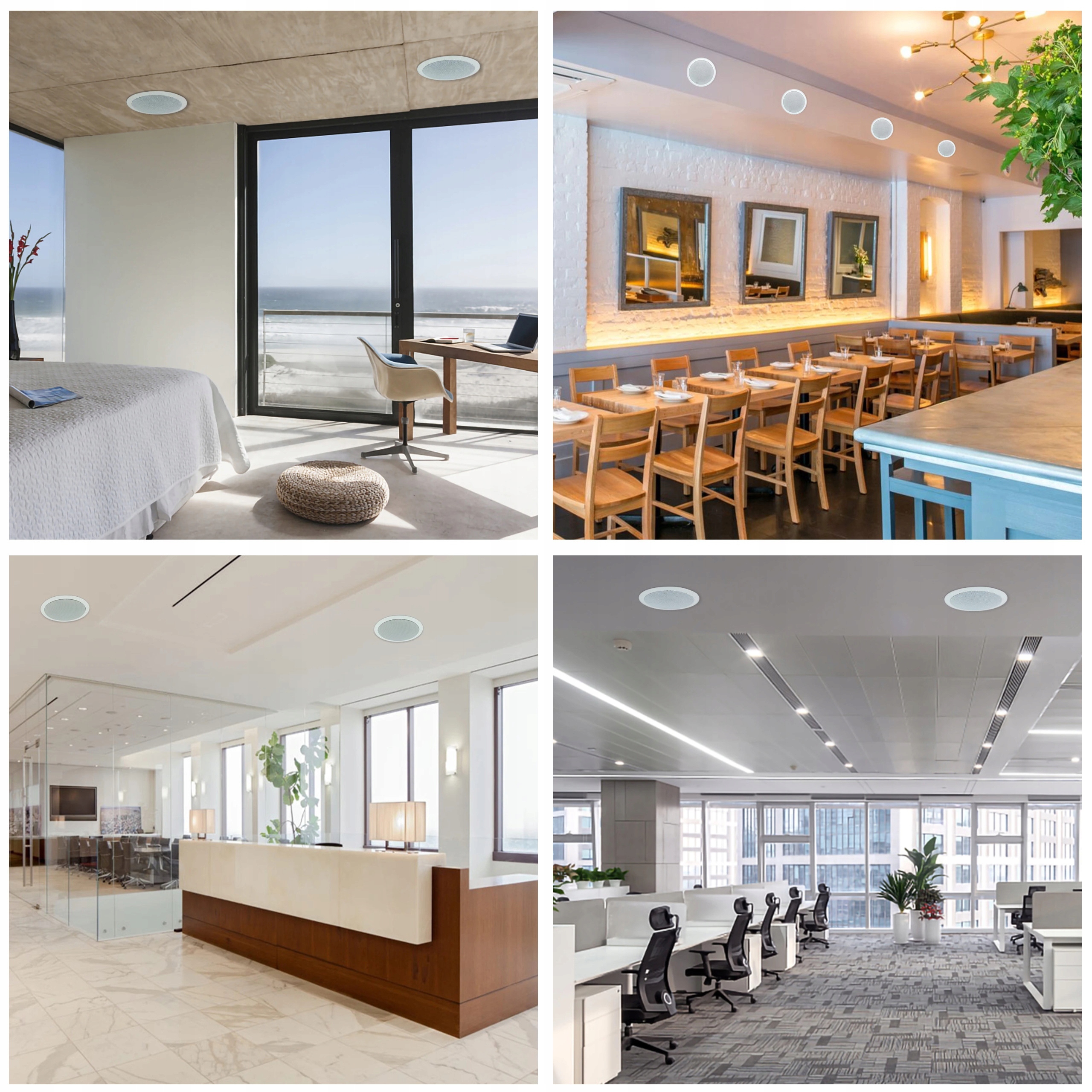 INSTALACYJNY GŁOŚNIK SUFITOWY JBL + MASKOWNICA SUFITOWA zestaw 4szt Typ głośnik sufitowy