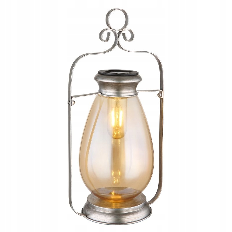 Solární zahradní lampa Led 0,06W Solar Globo stříbrná 36,5 cm