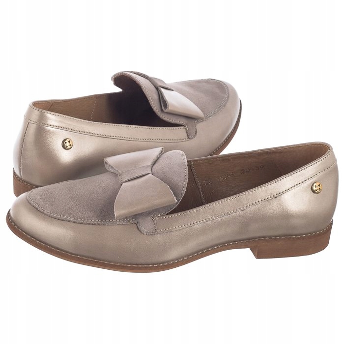 Dámské kožené boty Mokasíny Maciejka Béžová 04099-25