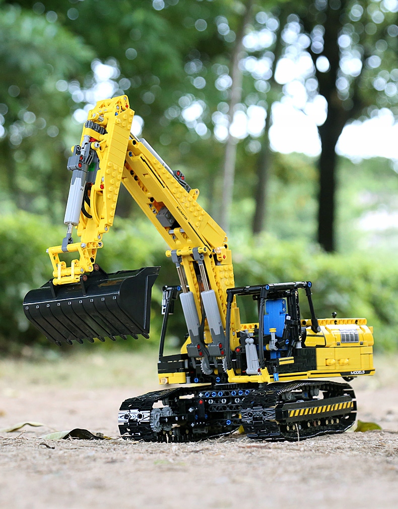 MOULD KING TECHNIC Motorized Excavator Koparka Car Stan opakowania oryginalne