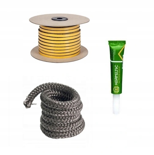 ZESTAW NAPRAWCZY DO KOMINKA uszczelka sznur + klej