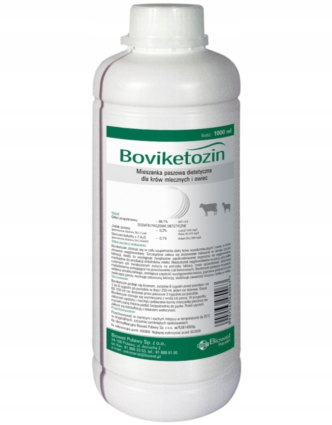 

Boviketozin Na Ketozę Dla Krów Mlecznych Owiec 1L