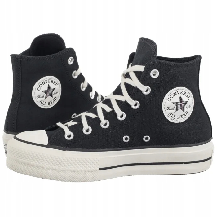 Dámské tenisky Converse Ctas Lift Hi Black/White A15534C černé