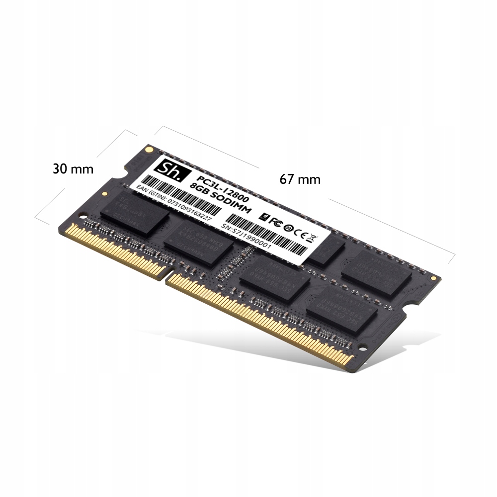 Pamięć Ram do laptopa Sh. DDR3L Sodimm 1600mHz 8GB