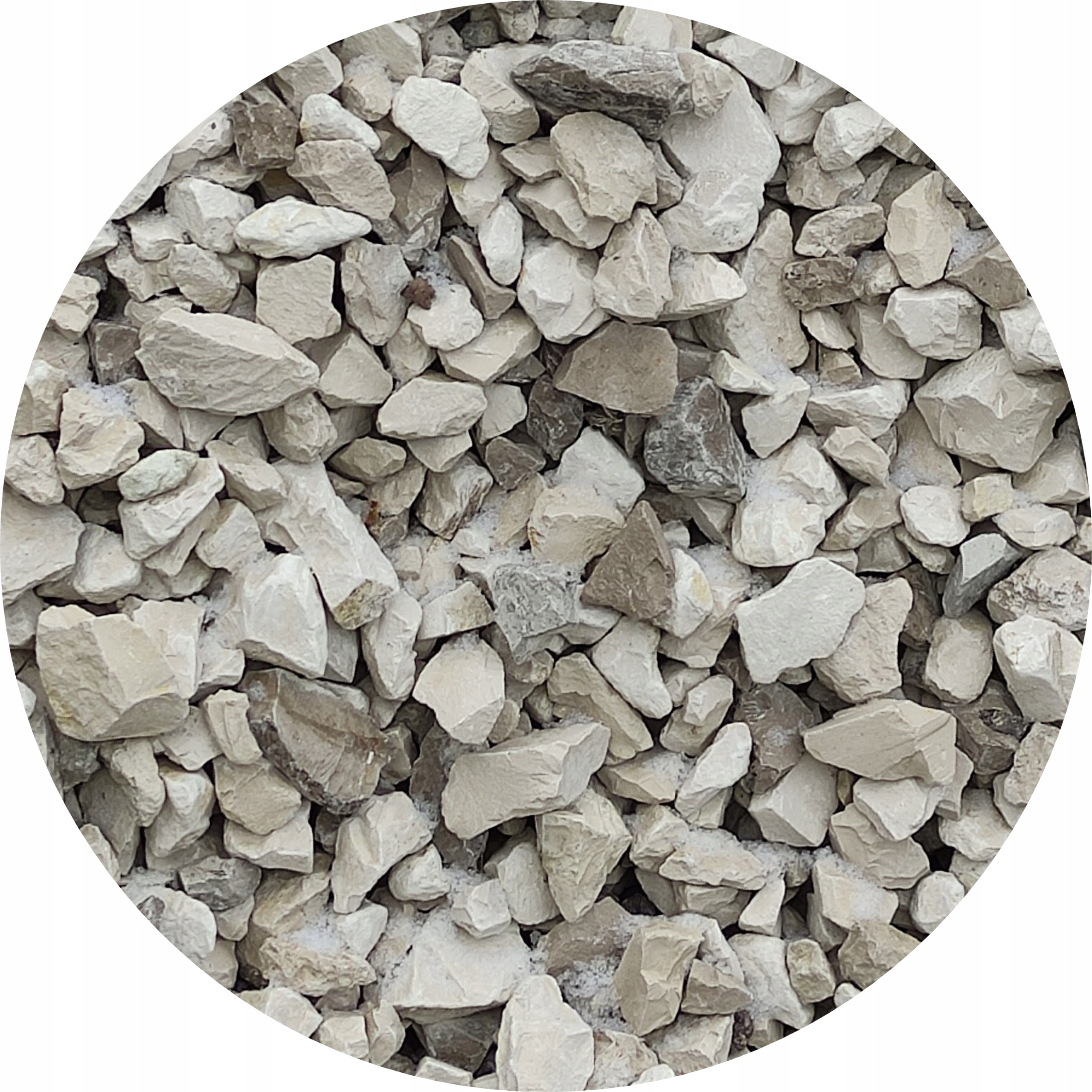 Bílo-béžová káva do zahrady s akvarijním mlékem 18-32 mm 24 kg