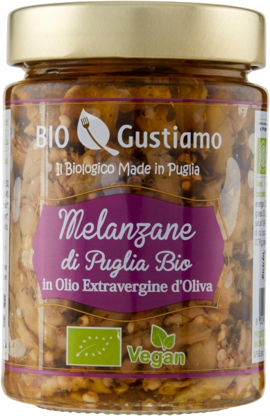 Lilek v olivovém oleji a Filetti Extravergine D'Oliva 280 g Bio Gustiamo